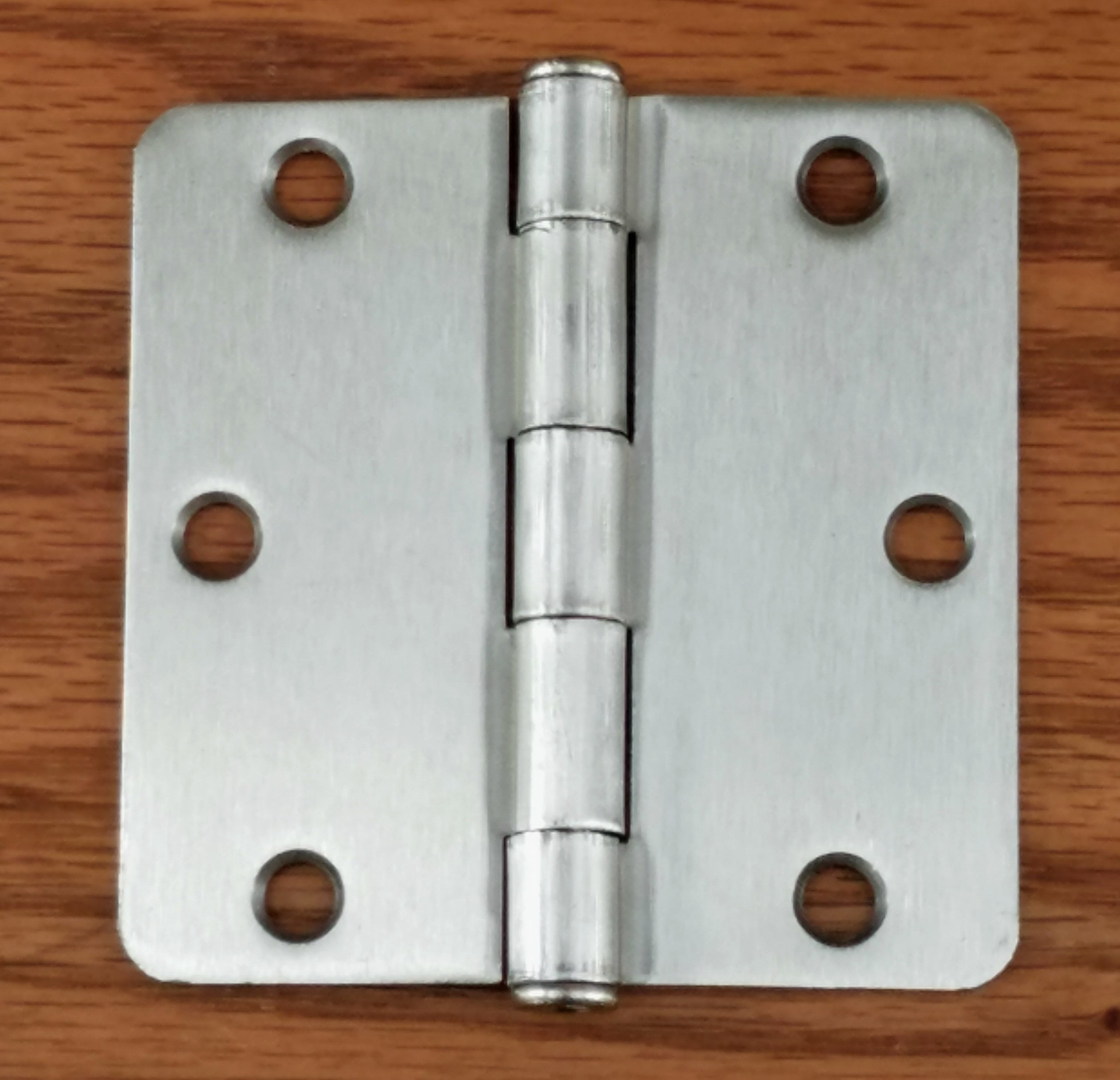 Residential Door Hinges Plain Bearing Satin Nickel Butt Hinges 3.5" Inches with 1/4