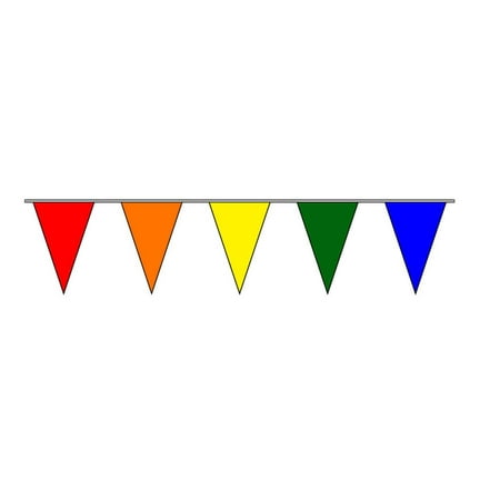 Solid Multi Color 30 Foot Pennant String Flags Outdoor Banner 30ft New