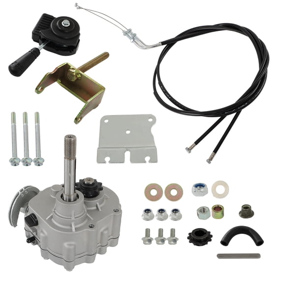 waltyotur Go Kart Forward Reverse Gear Box Replacement for 2HP-7HP Engine Local 30 Series 2300RPM with 10T and 12T Sprocket