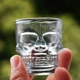thumbnail image 3 of Skull Glass Shot Glasses- Set of 6 1.75oz, Smoke Finish, 3 of 5