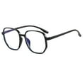 thumbnail image 4 of Eyeglass Blue Light Blocking Trend Polygon Lightweight Transparent Spectacle For Men WomenBlack, 4 of 5