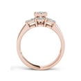 thumbnail image 3 of 1 Carat T.W. Diamond Cluster 10kt Rose Gold Engagement Ring Set, 3 of 5