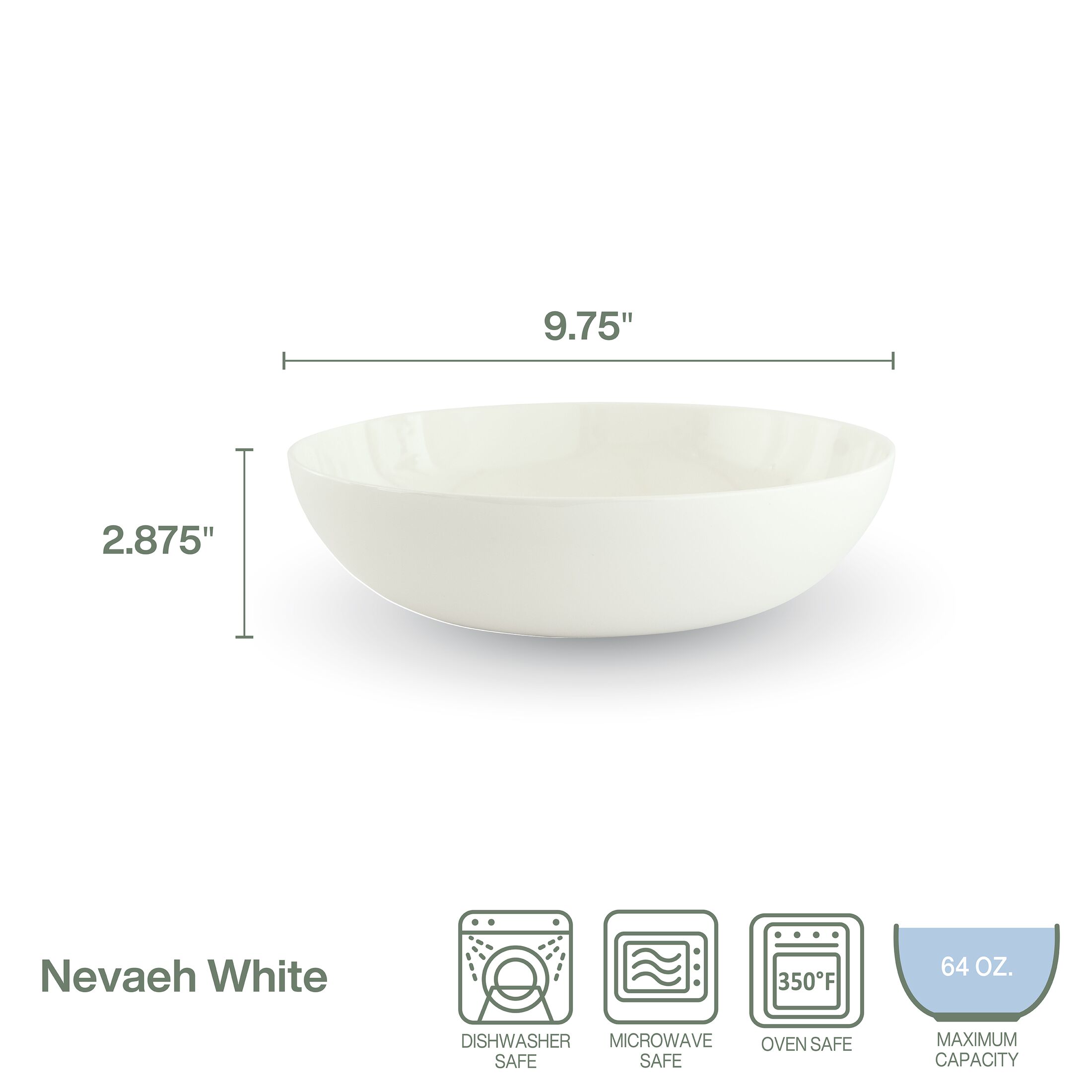 Fitz and Floyd Nevaeh 9.75In Vegetable Serve Bowl