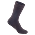thumbnail image 2 of Men's 3 Pairs High Performance Wool Crew Socks. Breathable & Lightweight Moisture Wicking Socks LK0602 Size 6-9 Coffee,Dark Grey,Grey, 2 of 4
