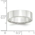 thumbnail image 3 of Avariah Diamonds Solid 10k White Gold 6.2mm Lightweight Flat Wedding Band Size 8.5 - Ring Size 8.5, 3 of 6