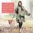 thumbnail image 4 of Wearable Oversized Blanket,Rottweiler with Pioneer Flower Wearable Blanket Hoodie for Adults,Cozy Hooded Blankets with Super Pockets,Super Warm Fuzzy Pullover for Women & Men, 4 of 6