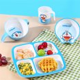 thumbnail image 2 of Doraemon Children Tableware Cartoon Salad Fruit Bowl BPA-Free Dining Plates Cup Heat-Resistant Baby Complementary Food Bowls, 2 of 6
