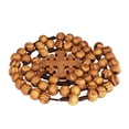 thumbnail image 3 of Collar de Jerusalén de madera de olivo católico TerraSantaStore con forma de rosario, 3 of 6