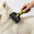 thumbnail image 6 of Double-Sided Undercoat Deshedding Comb,2-in-1 Knot Detangler and Removal Brush,Stainless Grooming Tool for Dogs Cats,Shedding Mat Remover, 6 of 6