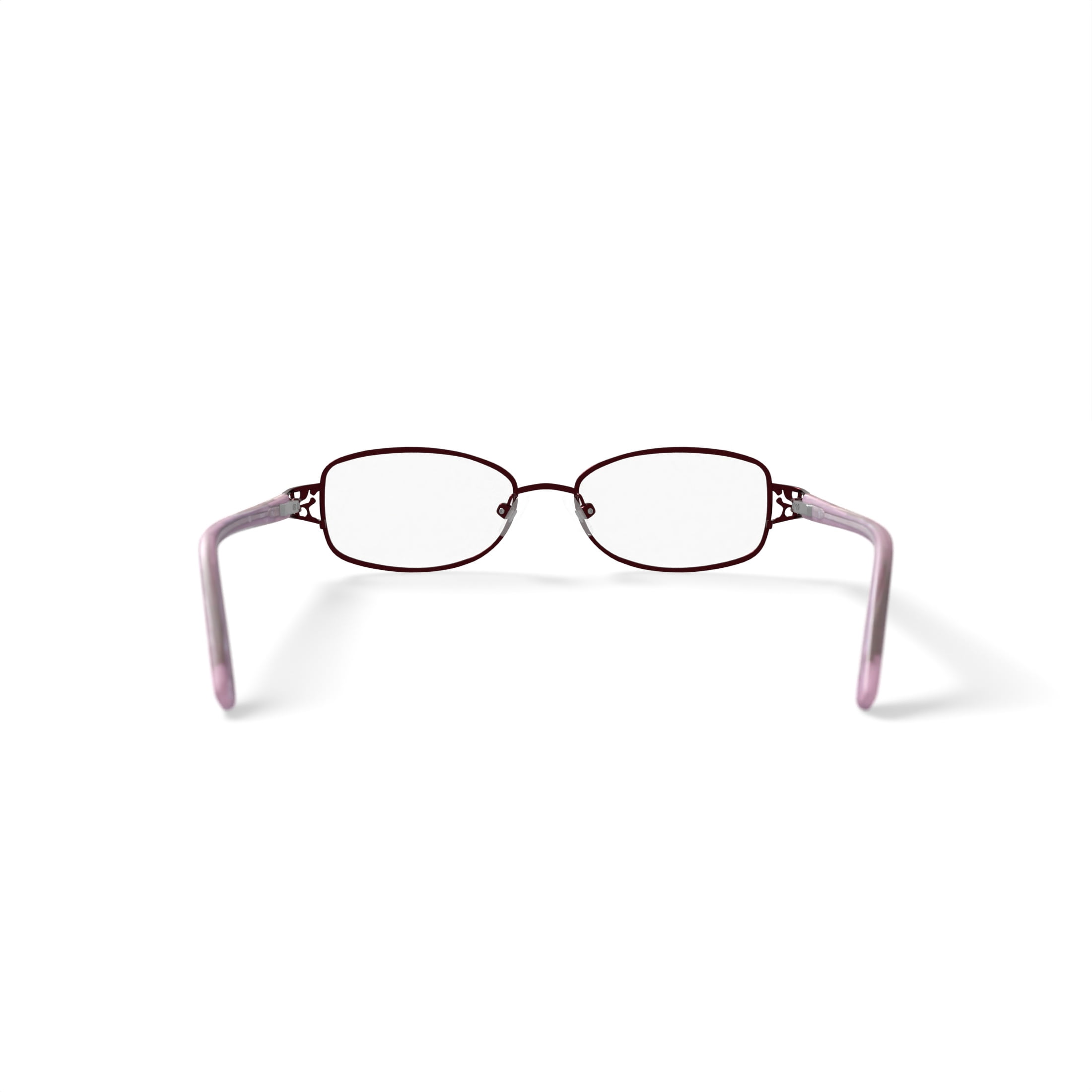 Madison Avenue Women's Rectangular Eyeglasses, MAL102, Wine, 52-17-135