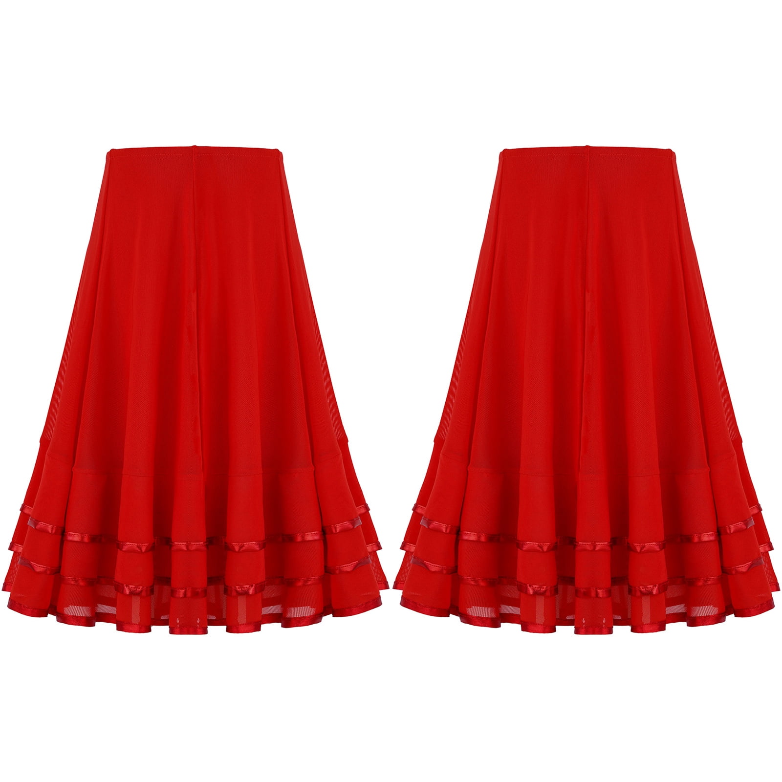 Aislor Girls Long Full Circle Dance Skirt Praise Dance Dress Liturgical