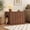 80cmWalnut, variant on Wirrytor 63" Tall Cat Litter Box Enclosure with Sliding Doors, 3-Tier Hidden Litter Box Cabinet with Anti‑Tip Kit for Living Room, Natural Wood