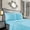 Aqua Blue, variant on Hotel Bedding Machine Washable Silky Soft Sheet set, 2-Piece Set, Standard Size, Rust