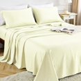 thumbnail image 1 of King Size Bed Sheets Set PC Soft Cooling Thread Count Microfiber Printed Sheet Deep Pocket Breathes Better Machine Washable Tropical Palm Tree Fronds Patterned Double, 1 of 7