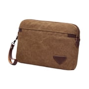 Wxqbjtam Men's Clutch Bag Change Pouch Lightweight Fashion Casual Credit Card Holder Card Coffee