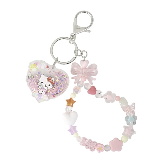 Sanrio Hello Kitty Heart Shaped Keychain - Durable and Stylish Design