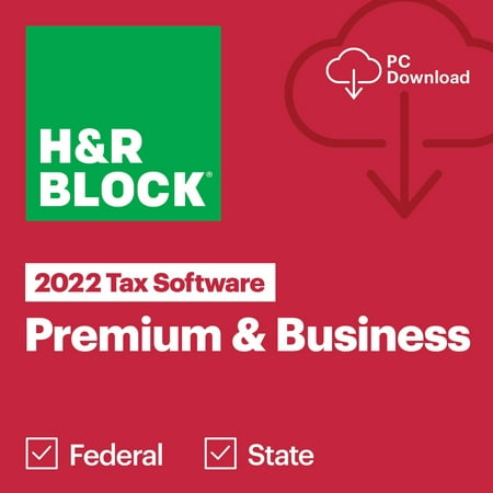 H&R Block 2022 Premium & Business Tax Software PC Download