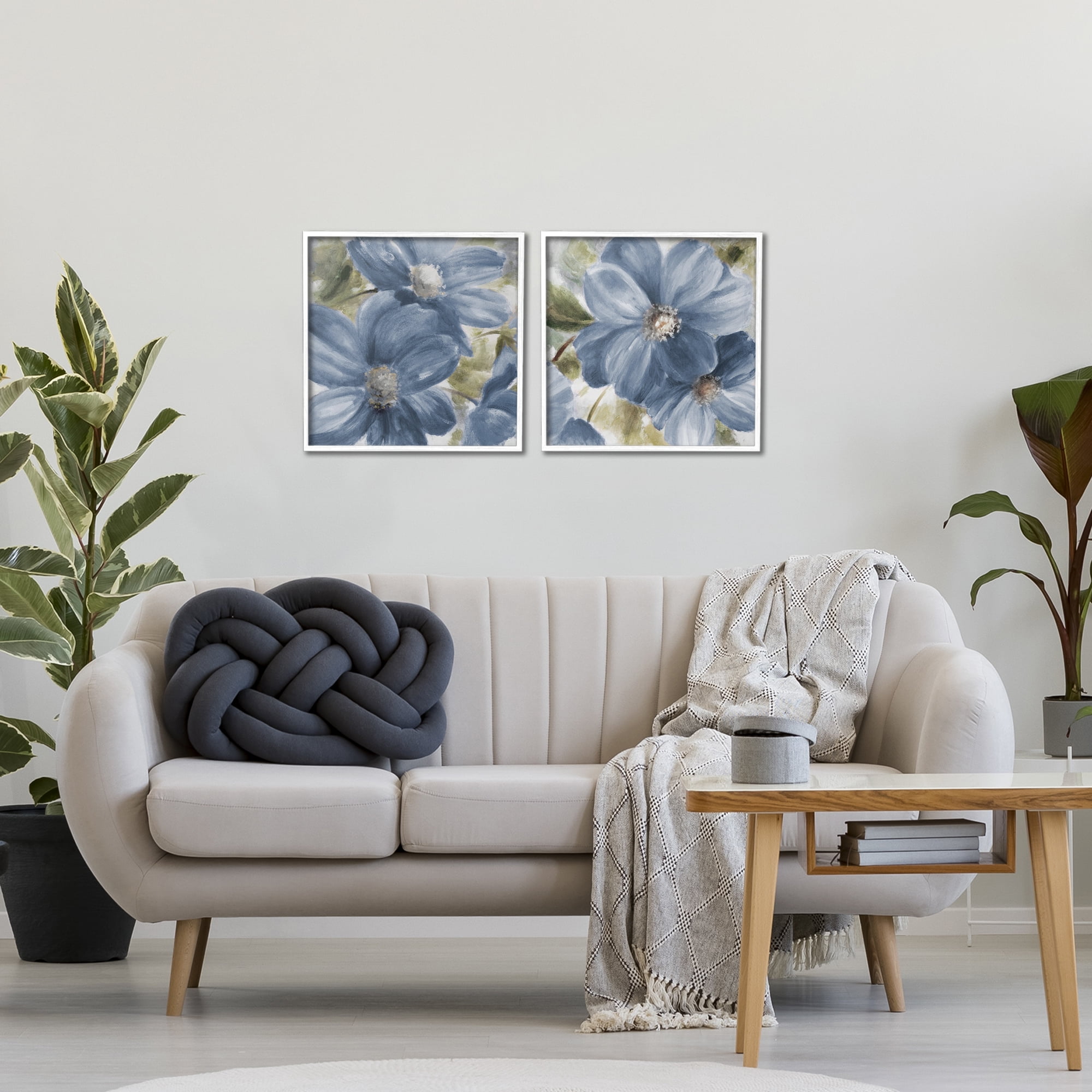 Stupell Industries Floral Walk in Beauty 2 Piece White Framed Giclee Art Set, design by Lanie Loreth