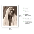 thumbnail image 2 of Portrait of Iahla ‘Willow’ - Taos Pueblo - The North American Indians - Vintage B&W Photograph by Edward S. Curtis c.1905 - Bamboo Fine Art 290gsm Paper (Unframed) 12x16in, 2 of 4