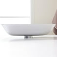 thumbnail image 4 of Vinnova Tudela 18-inch by 13-inch Matte Silver Glass Rectangle Bathroom over-mounted Vessel Sink, 4 of 7