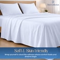 thumbnail image 4 of Dee's Collection 800 TC 4 Piece Sheet Set 15 Inch Deep pocket 100% Egyptian Cotton Full-XL Size, Light Blue Color, 4 of 6