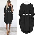 thumbnail image 2 of Mini Vestido Tipo Jersey Para Mujer Vestido de Bolsillo de Manga Larga Holgado de Gran Tamaño Para Mujer Odeerbi  ODB115742, 2 of 3