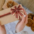 thumbnail image 3 of 2 Rolls 12 Yards Buffalo Plaid Ribbons Burlap Wired Edge Plaid Ribbons 1.5 Inch Wide Check Gingham Fabric Craft Ribbon for Gift Wrapping DIY Bows Decoration Home Party Decor, 3 of 4