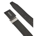 thumbnail image 2 of Hugo Boss Men's Icon Pebbled Leather Belt w/Logo Buckle, Black, 2 of 2