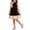 Black, variant on DAETIROS Girls Christmas Dress with Bow and Pearls Sleeveless Soft Stretchy Comfortable Red Flower Girl Wedding Party Gown,Size 6-7 T