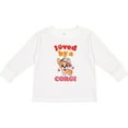 thumbnail image 3 of Inktastic Corgi Dog Lover Gift Girls Long Sleeve Toddler T-Shirt, 3 of 5