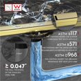 thumbnail image 5 of WEBANG 24 Inch Linear Shower Drain Rectangular Floor Drain with Accessories Reversible 2-in-1 Cover Tile Insert Grate Removable SUS304 Stainless Steel CUPC Certified Brushed Gold, 5 of 5