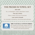 thumbnail image 2 of Great Bay Home Quick Dry Diamond Waffle 6 Piece Towel Set, Pastel Blue, 2 of 6