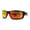 Black Grey / Orange Mirror, variant on Mens Color Mirror TAC 1.1 Polarized Wrap Soft Arm Sport Plastic Sunglasses Matte Black Red