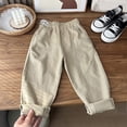 thumbnail image 2 of Krdevn Toddler Girls Spring Solid Cool Pocket Street Style Hop Pants Clothes,3-4 Years, 2 of 4