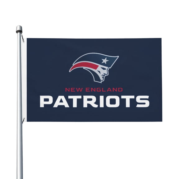 New England Football Team 3x5 FT Double-Sided Flag (Pole Not Included), Quick-Drying for Lawn, Balcony & Party Decor 35Flag-234
