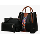 thumbnail image 1 of Set Xtellar 4 Bolsas Mujer Moda Dama Cosmetiquera Correa Color Negro, 1 of 2