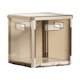 thumbnail image 2 of Organizador de almacenamiento en forma de cubo, plegable, práctico, con asas, para el hogar y el armario. Gris claro, 2 of 9