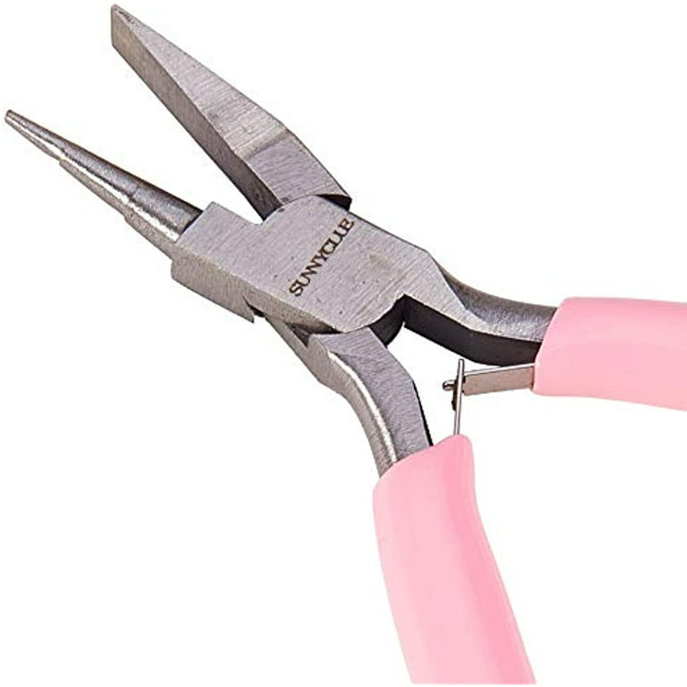 4.5 Inch 3-Step Wire Ring Looping Pliers Mini Precision Round Flat