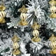 thumbnail image 5 of Advancent 6 unids/set adornos navideños rojos decoraciones de plástico duraderas para fiestas festivas y reutilizables Kits de decoración para fiestas dorado, 5 of 6