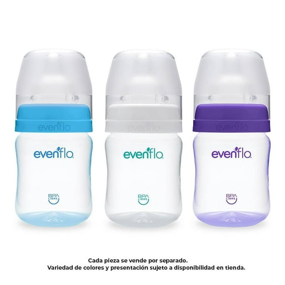 Biberón Evenflo Entintado Cuello Ancho Flujo Lento 5 oz 1 Pieza