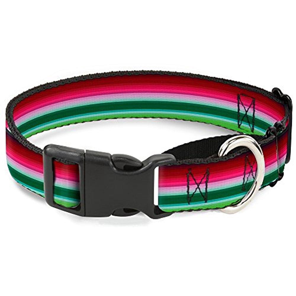 Buckle-Down Zarape1 Horizontal Red White Green Martingale Dog Collar