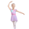 thumbnail image 4 of Yuyuekeji Girls Dance Ballet Leotards,Kids Ruffle Sleeve Tutu Girls Skirted Dress 4-11 Years, 4 of 6