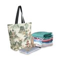 thumbnail image 2 of FORMRS Womens Canvas Tote Bag with Zipper Inner Pocket Shoulder Handbag, Green Mountain Pattern, 2 of 7
