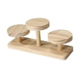 thumbnail image 2 of Wooden Display Risers Display Storage show decorative round Stand for Jewelry Figurines Glasses StyleB, 2 of 9