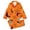 AA-#Orange208, variant on WOYY Girls Halloween Pajama Set Notch Collar Long Sleeve Shirt with Pants PJs, Sizes 3-14