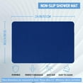 thumbnail image 2 of Non-Slip Bathtub Mat, Anti Slip Shower Mat, Fast Drying Bathtub Mats, Foot Scrubber Mat, Anti Slip Mat for Tub, Floor, Bathroom, Kitchen, Home, Hotel (Navy Blue 24"×16"), 2 of 6