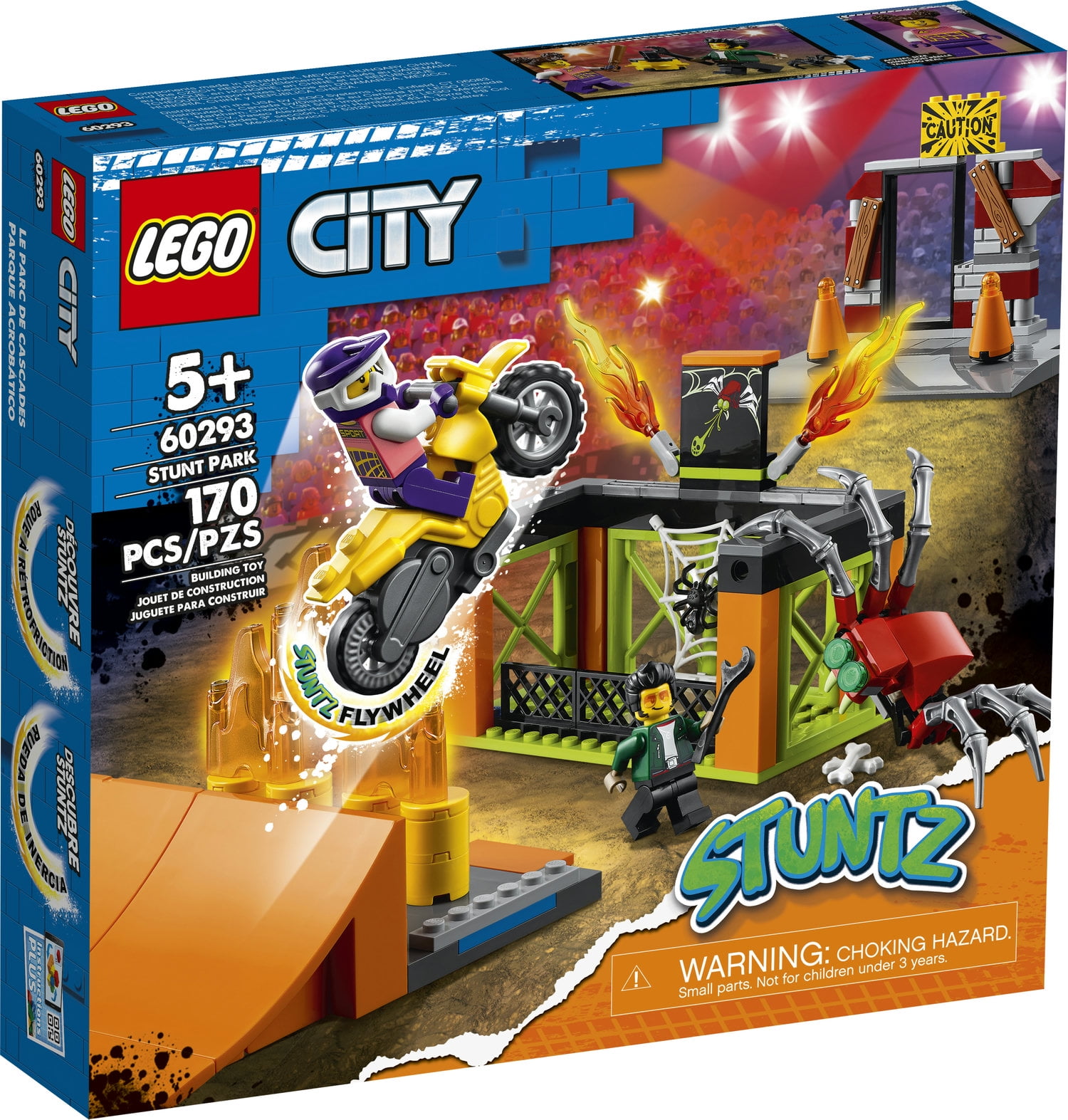 pilot agitation misundelse LEGO City Stuntz Stunt Park 60293 Building Set (170 Pieces) - Walmart.com