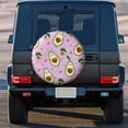 thumbnail image 3 of Kll Different Avocados Tire Cover,Universal Wheel Tire Cover For Trailer, Rv, Suv, Truck,Camper And Many Vehicle,(14 Inch), 3 of 7