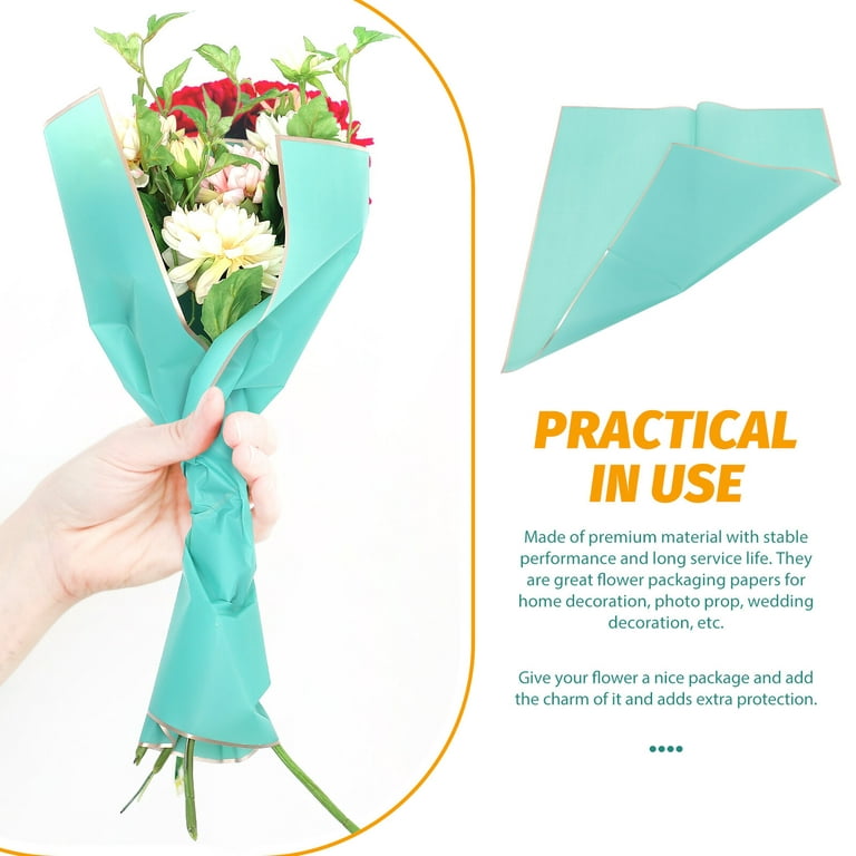 1 Piece Hollow Flowers Bouquet Wrapping Paper Scrapbook Gauze DIY