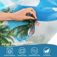thumbnail image 7 of Ryvnso Summer Beach Half Curtains Sets Tier 2 Panels Short Curtain Rod Pocket 27"W x 24"L, 7 of 7